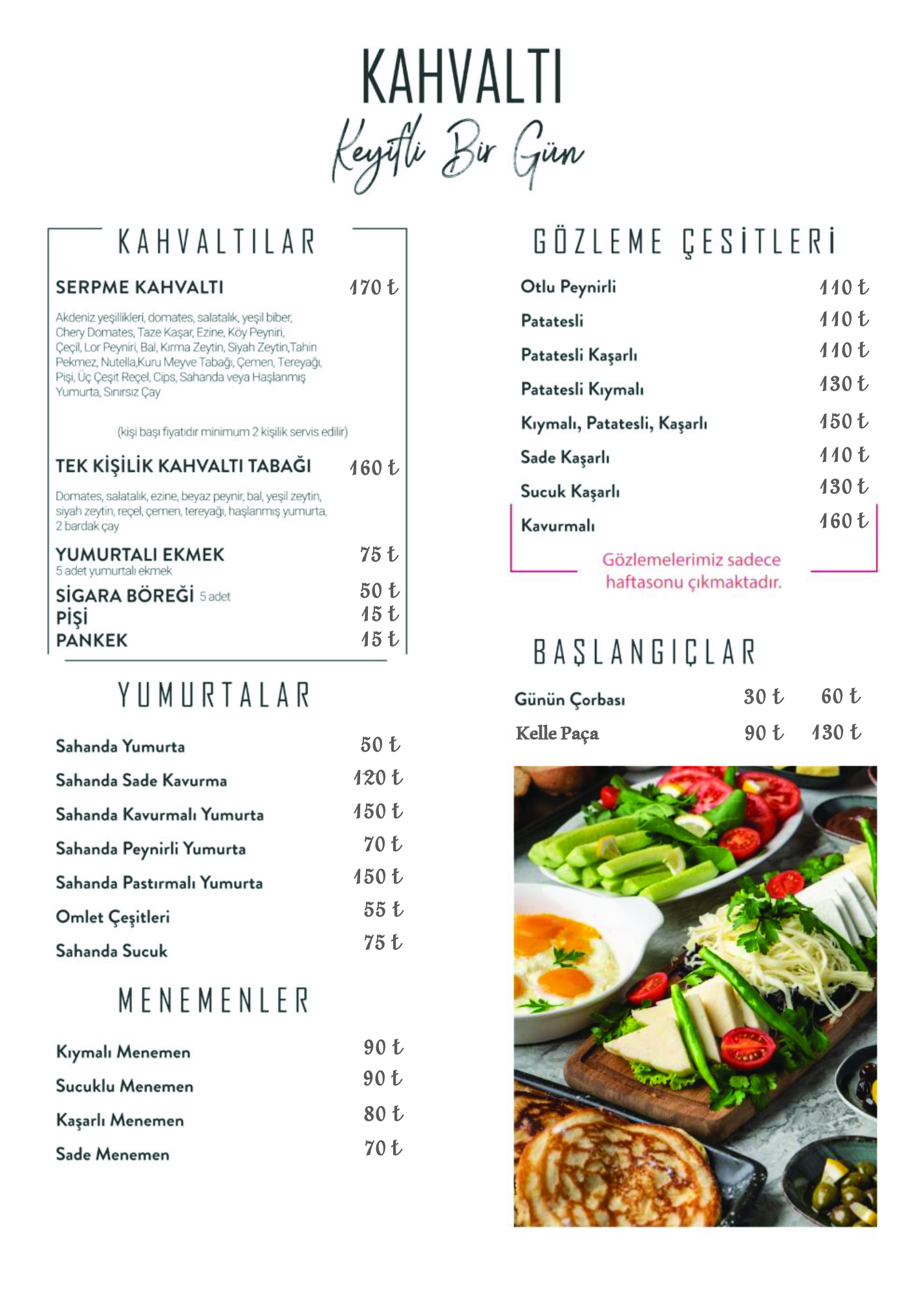 menu cover
